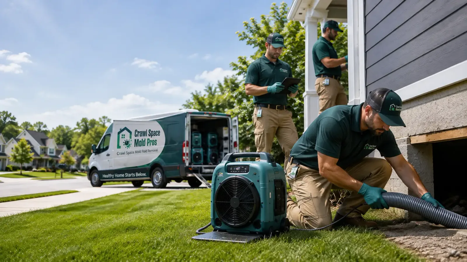 Crawl Space Mold Removal in Mio, MI